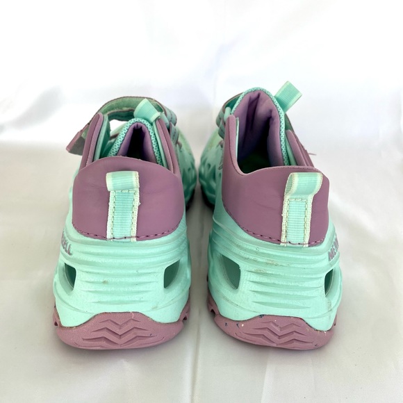 Merrell Hydro 2.0 Trail Shoe Sz 4 Kids WORN 1x Mint Green/Purple EUC - Picture 5 of 10